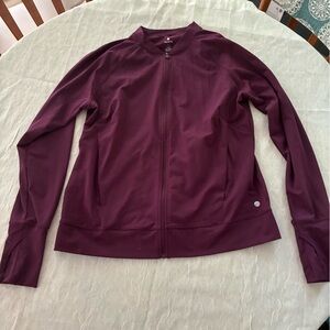 Apana Purple Zip-Up Top